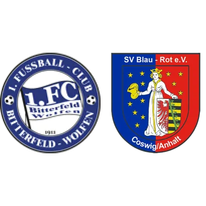(1M) Bitterfeld-W. II <span class="nowrap bold mx-1">1 : 2</span> SV Blau-Rot Coswig