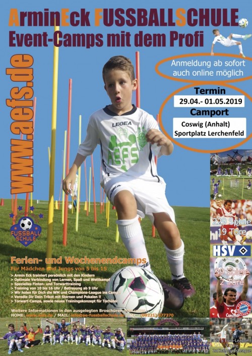 Die Armin Eck Fußballschule kehrt zurück nach Coswig