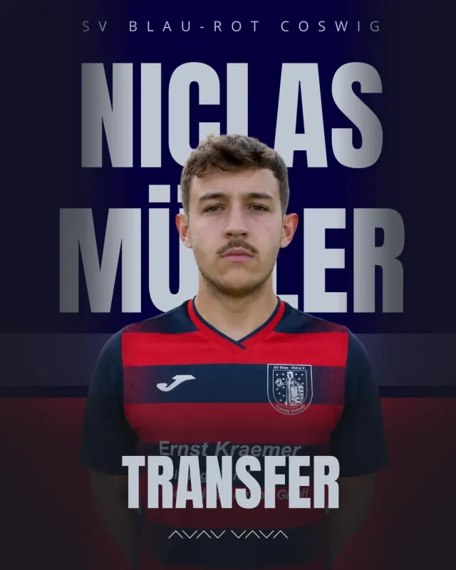 Erster Sommerneuzugang: Niclas Müller verstärkt Blau-Rot Coswig